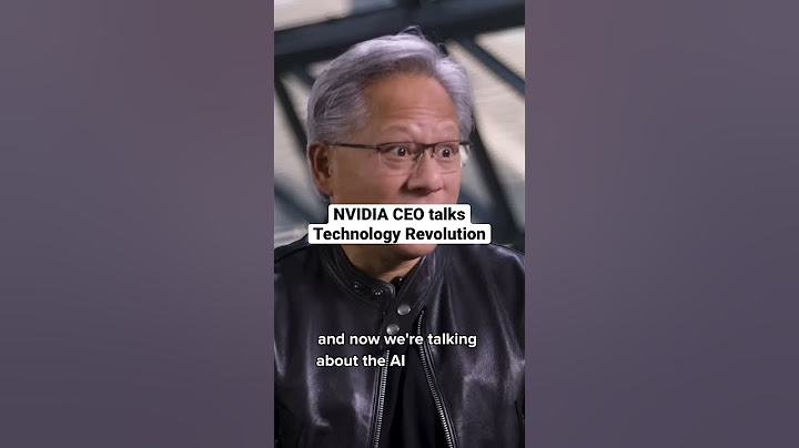 NVIDIA CEO talks Technology Revolution #nvidia