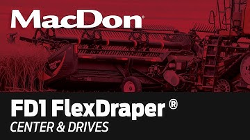 FD1 FlexDraper® Header Walk-Around - Center and Drives