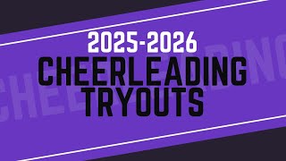 25-26 High School Tryout Cheer