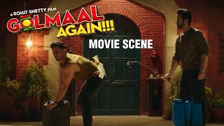 Golmaal Again Movie Scene: Lucky  Encounters Nana Patekar's Ghost!