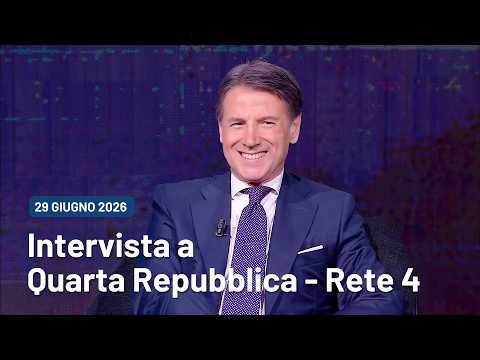 Giuseppe Conte interviewed by Nicola Porro on "Quarta Repubblica" | 06/29/2026