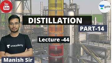 Distillation - 14 | L:44 | Mass Transfer Operation | #GATE2022 | Manish Sir