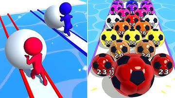 Snow Race vs Marble Run 3D🌈🌈Max Levels New Update Mobile Gameplay BF42