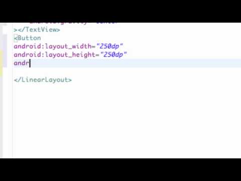 Android Developing Applications Tutorial   7   Creating A Button in XML and Adding an ID
