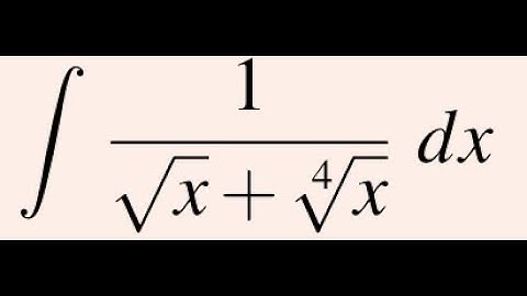 Integration Techniques: A step-by-step guide to solving ∫ 1/(√x + ⁴√x) dx