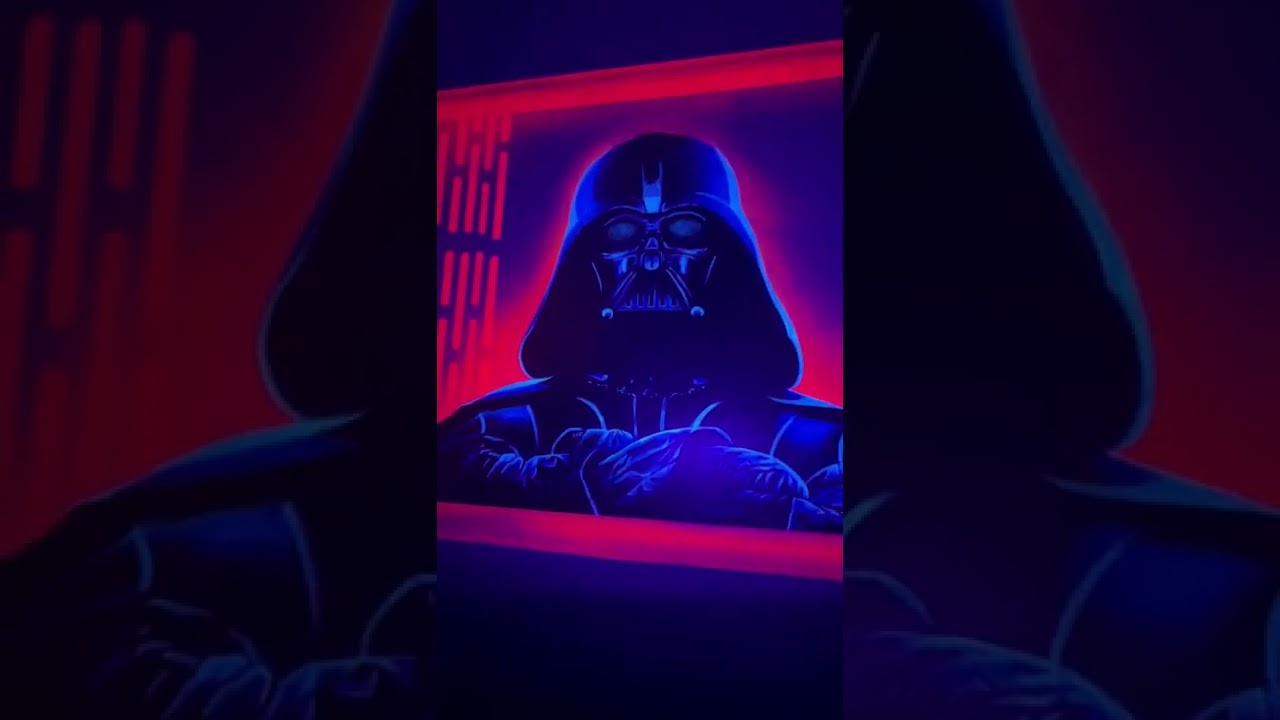Star Wars black light garage by heps fury murals