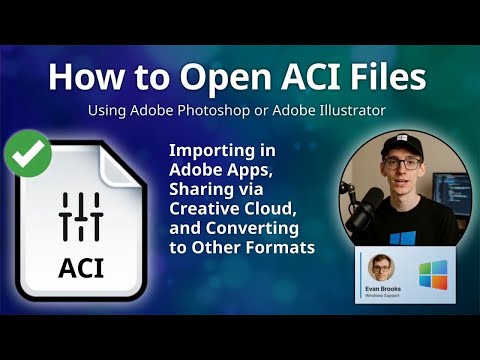 Format de fichier ACI : Importer des échantillons de couleur Adobe