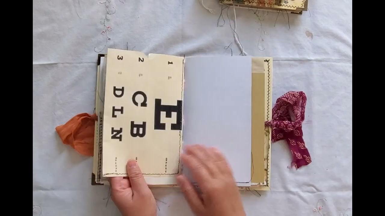 Hand stitched journal School/children. YouTube