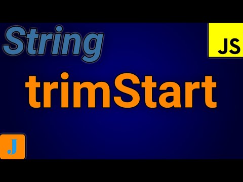 JavaScript String trimStart