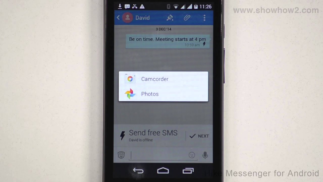 Hike Messenger - How To Send A Video