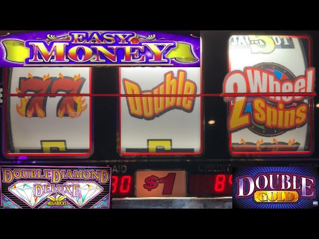 3 REEL SLOTS! Double Diamond Deluxe MEGABUCKS + Easy Money + Cash Wheel + Double Gold Slot Play! class=