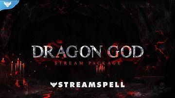StreamSpell | Dragon God Stream Package │ Twitch Overlays for OBS Studio, Streamlabs