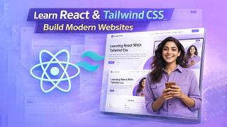Build Modern Landing Page with React + Tailwind CSS | Full Project