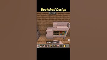 Bookshelf design in Minecraft📚 #minecraft #gaming #shorts