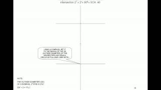 90 Degree Branch Intersection by FabeasyPipeTemplating.com screenshot 2