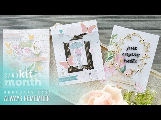 Spellbinders February 2022 Card Kit of the Month - Always Remember