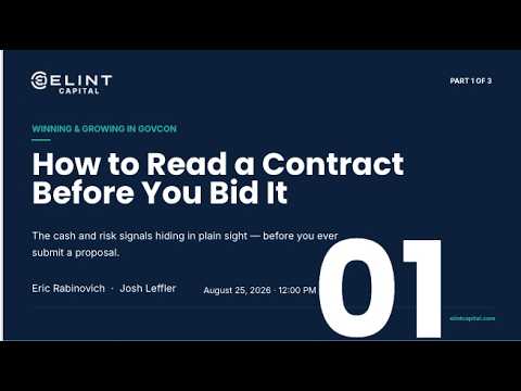 *SPONSORED CONTENT -  How to Read a Contract Before You Bid It | Winning & Growing in GovCon