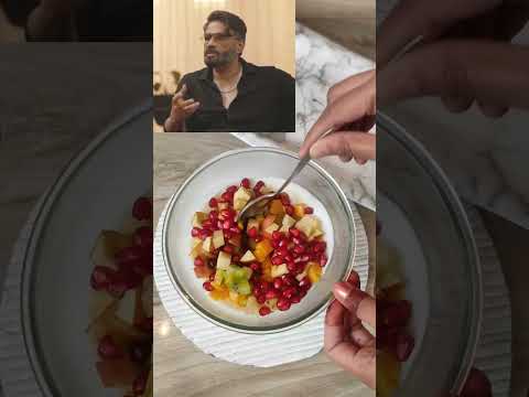 Sunil Shettys favourite Dessert recipe❤️🥰 #viral #food #trending #recipe #fruits #tasty