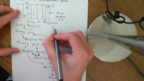 From a Pseudometric to a Metric Space Part 1