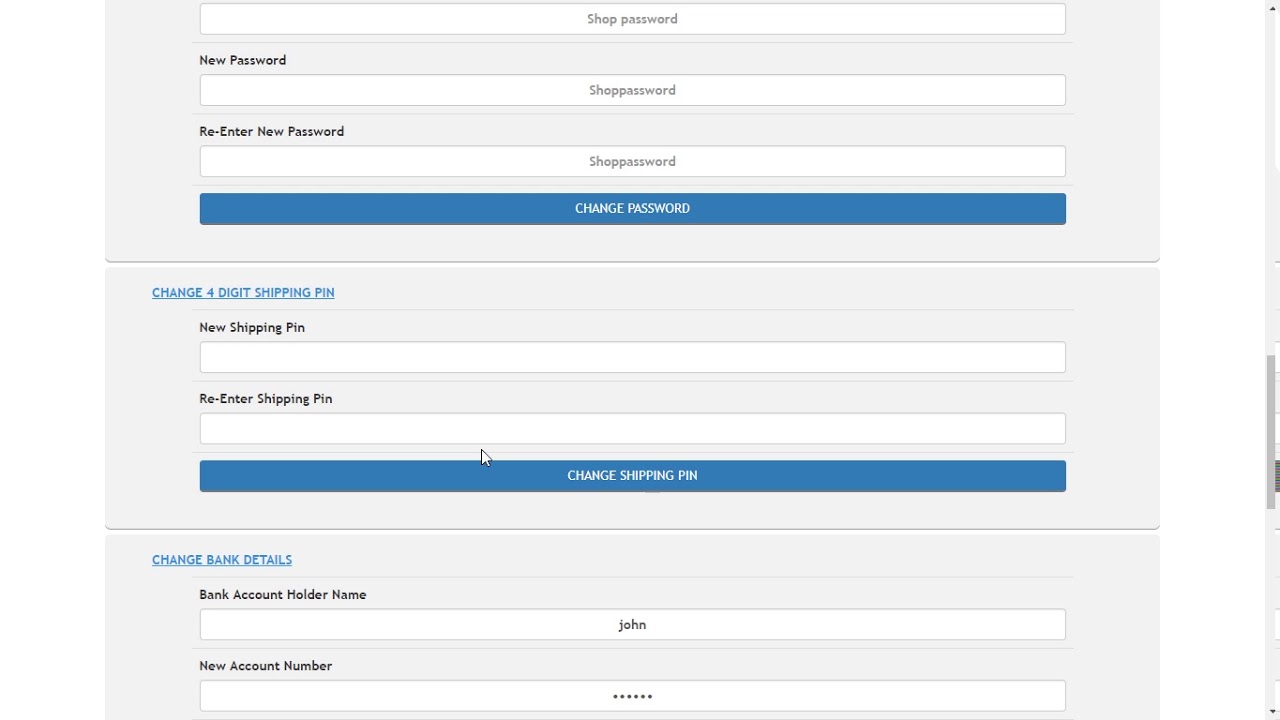 widerwings ecommerce change shipping pin
