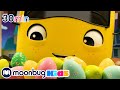 Chocolate Easter Egg Hunt! | Go Buster | Cars, Trucks & Vehicles Cartoon | Moonbug Kids