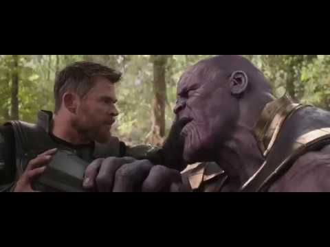 Thor Attacks Thanos With Stormbreaker + Thanos & Gamora Sunset Scene (2018) Avengers Infinity War