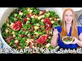 Easy Apple Kale Salad Recipe with Pomegranate