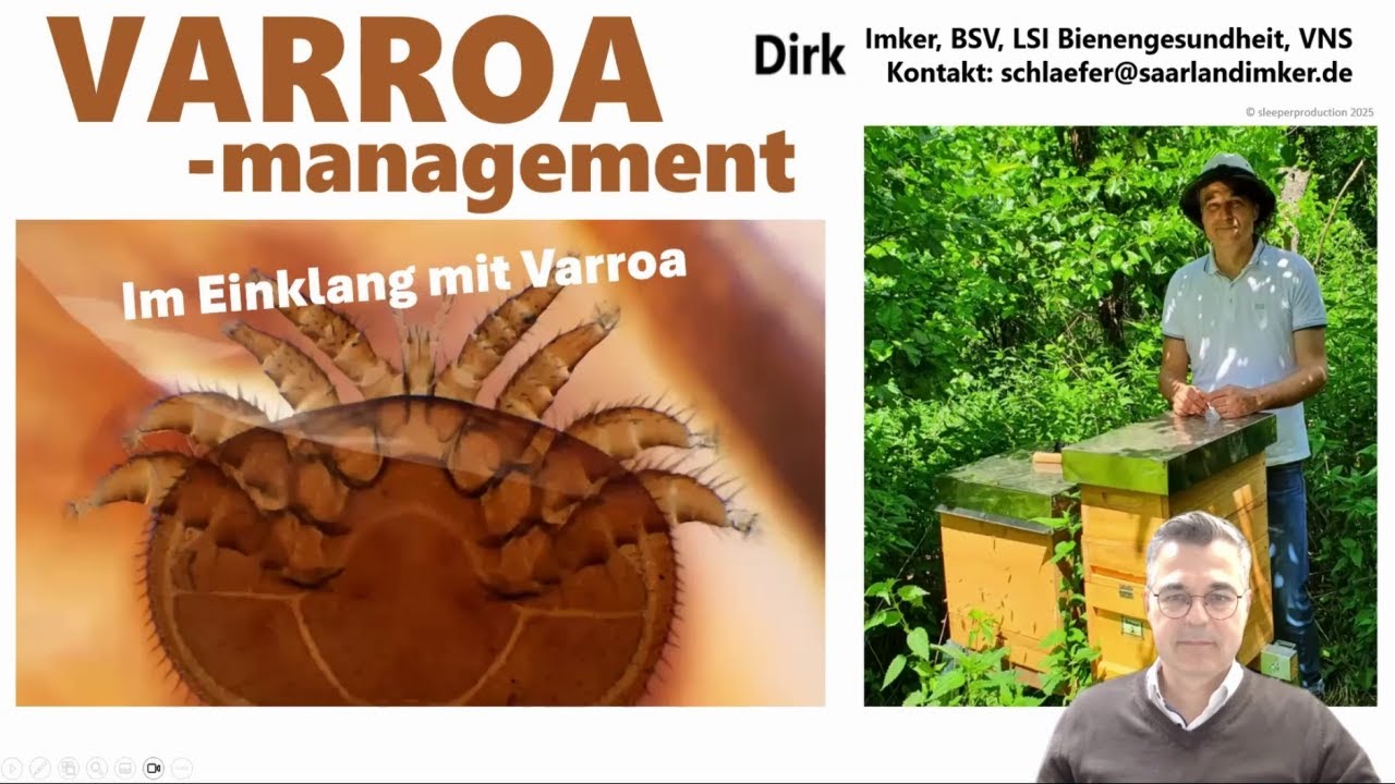 Im Einklang mit Varroa - Varroamanagement 2025 beim Landesverband Saarländischer Imker (LSI)