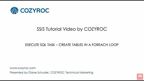 Execute SQL task  - SSIS tutorial For Beginners by COZYROC