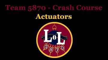Robotics Crash Course (Programming): Actuators