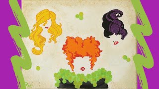 Hocus Pocus STEP-BY-STEP Painting Tutorial for Beginners | FREE Art Lesson | The Sanderson Sisters
