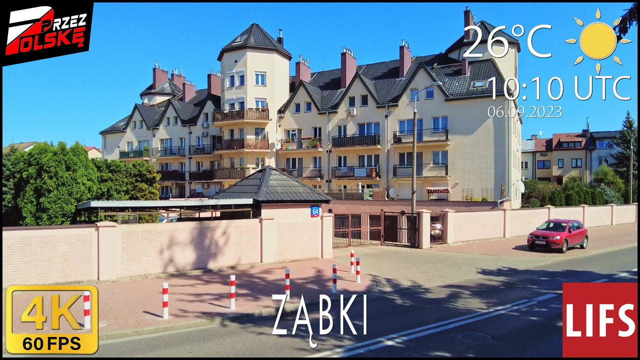 4k POLAND🚶🏽‍♂️#WALK ~ ZĄBKI ~ 🏰 W STRONĘ ZACISZA 👸 ~ 60fps #PrzezPolskę