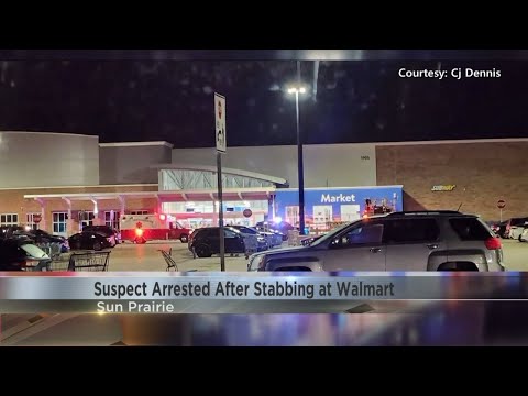 Man arrested after stabbing at sun prairie walmart, police chase