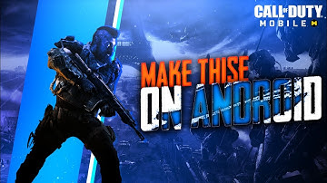 COD inspired thumbnail || pscc tutorial || ( make in android )