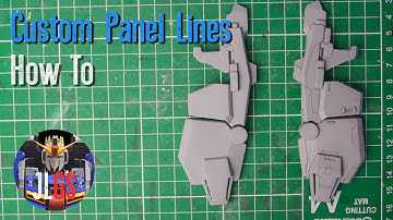 HOW TO DESIGN AND MAKE CUSTOM PANEL LINES: Begginer Tips & Tricks   | GunplaTutorial