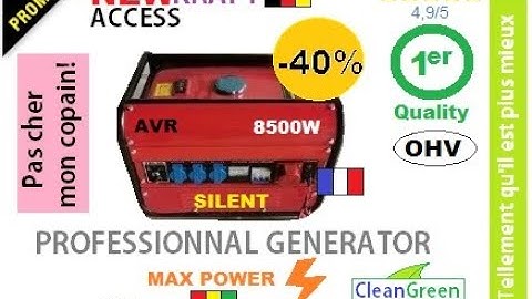 Différences entre le BON et le MAUVAIS groupe électrogène! (Réparation d
