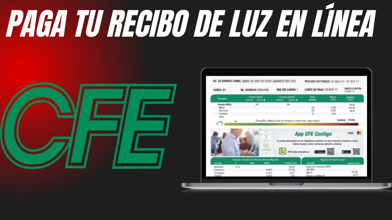 🔥PAGA EL RECIBO DE LUZ DESDE INTERNET CFE 2025 - YouTube