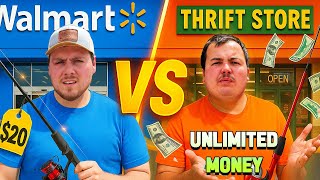 $20 Walmart vs Thrift Store Budget Fishing Challenge