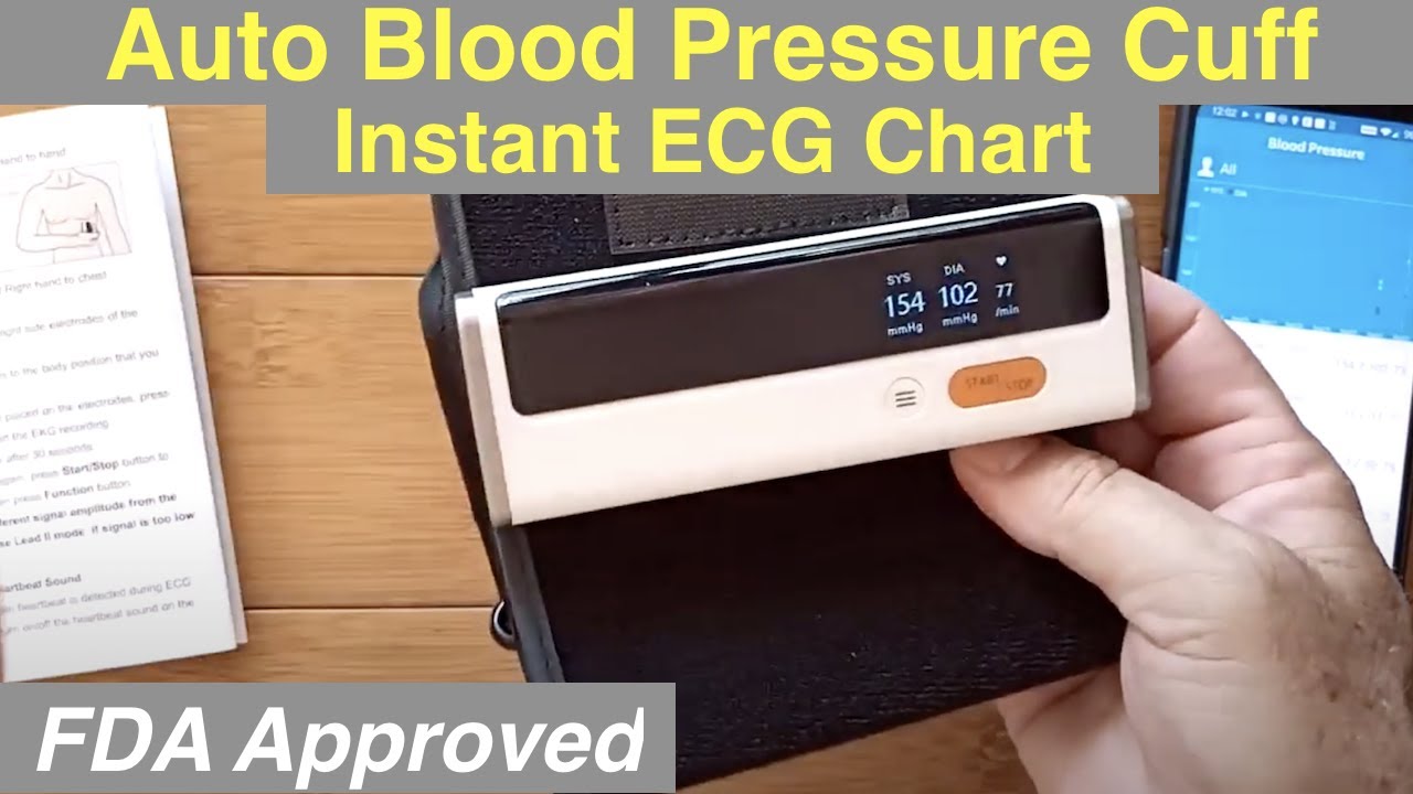 Wellue BP2 Blood Pressure Monitors, Upper Arm Blood Pressure BP Cuff Machine,  With Accurate AI EKG analysis, Free App 