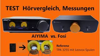 Comparison of Class D Amplifiers AIYIMA A80 and Fosi Audio ZA3, Listening Test, Measurements. TPA...