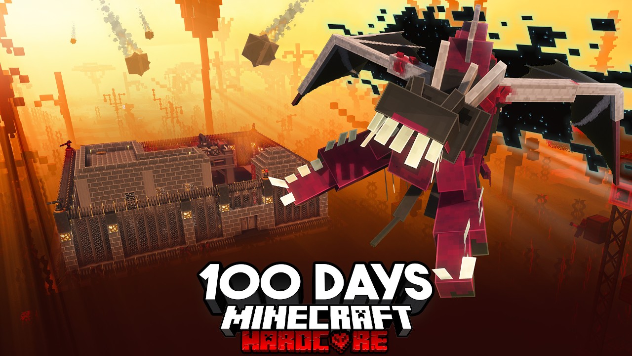 I Survived 100 Days in a PARASITE INVASION in Minecraft Hardcore.