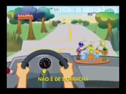 MOTORISTA OLHA O POSTE GALINHA PINTADINHA
