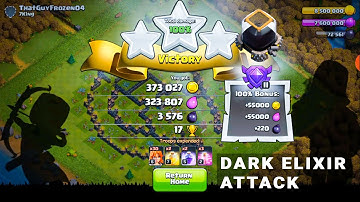 Coc th10 attack strategy dark elixir | clash of clans