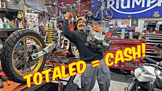 Wrecked Honda XR650r Full Part Out on eBay for Big Profits $$$