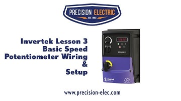 Invertek Optidrive E3 Training Lesson 3: Basic Speed Potentiometer Wiring & Setup - VFDs