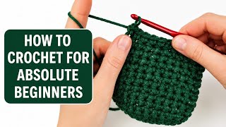 Crochet Lesson 2 🧶 How to Make Single Crochet for Beginners | Easy Step-by-Step Tutorial