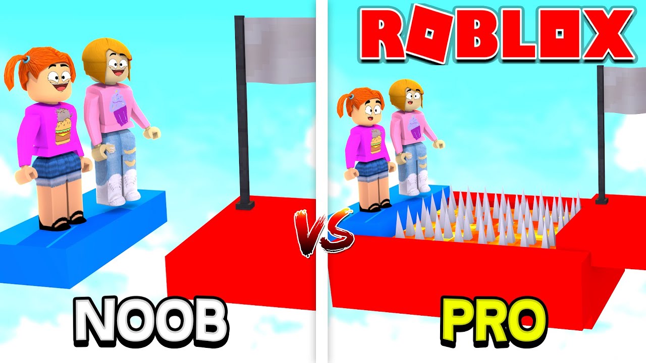 Roblox Noobs Vs Pro Obby Youtube - noob team roblox