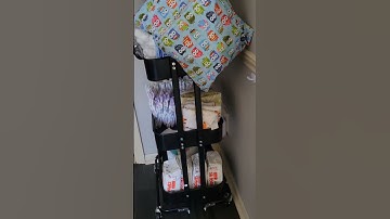 3-Tier Rolling Utility Cart/trolley Storage Shelves Review #organization #amazonfinds #storage