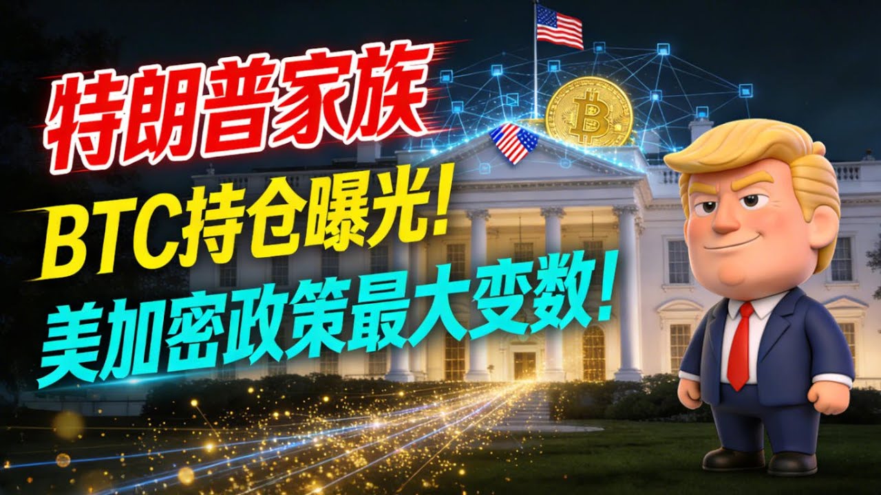 特朗普家族万枚BTC持仓曝光！美国加密政策最大变数！全球市场即将巨变？ - YouTube