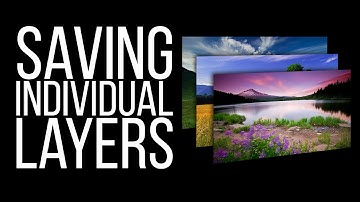 Photoshop Tutorial - Episode 27 - Saving Individual Layers